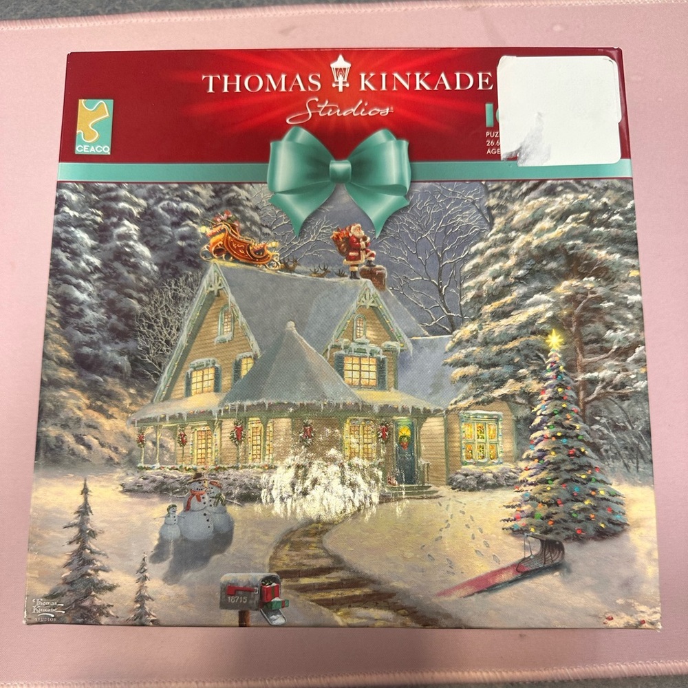 New sealed Ceaco-Thomas Kinkade-Holiday-Midnight Delivery-1000 Piece Puzzle